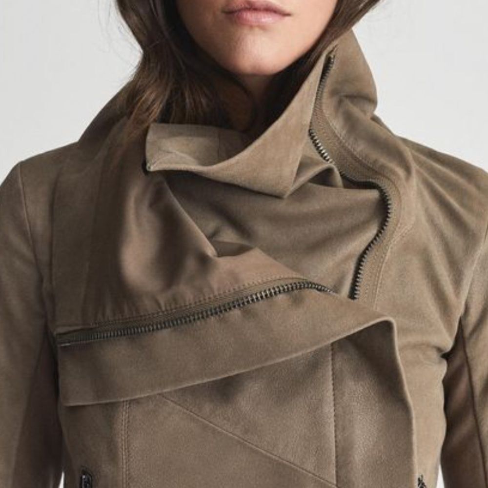 Reiss Rae Leather Jacket - Picture 4 of 6